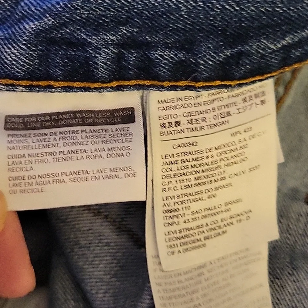 Levi's blue jeans 550 classic 5 pocket style 100% cotton straight leg 40x30 EUC…